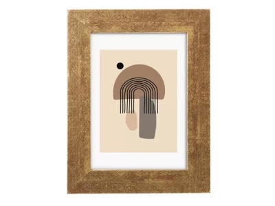 Obrazový rám, drevený, 13x18 cm, "Goldbuch Ian", zlatá