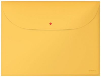 Obal na patent, 2 vrecká, A4, PP, LEITZ "Cosy", teplá žltá
