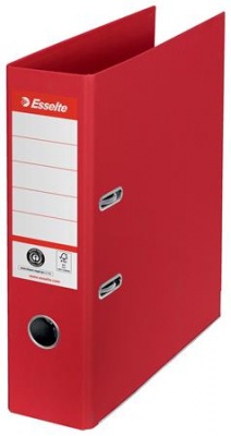 Pákový šanón, 75 mm, A4, s ochrannou lištou, ESSELTE "No.1", červená