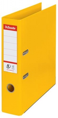 Pákový šanón, 75 mm, A4, PP/PP, s ochranným spodným kovaním, ESSELTE "Standard", žltý