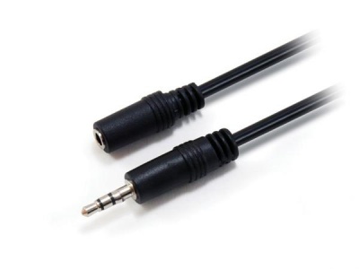 Audio predlžovací kábel, 3,5mm jack, 2,5m, EQUIP