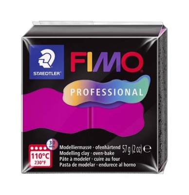 Modelovacia hmota, 57 g, vypaľovacia, FIMO "Professional", magenta