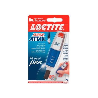 Sekundové lepidlo, 3 g, HENKEL "Loctite Super Bond  CREATIVE Perfect Pen"