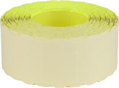 Cenové etikety, 25x16, FLUO citrónová