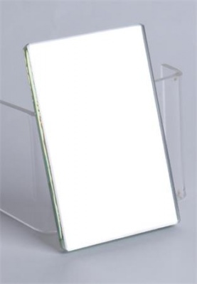 Školské zrkadlo, obojstranné, v puzdre, 6x9 cm