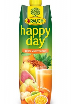 Ovocná šťava, 100%, 1 l, RAUCH "Happy day", multivitamín