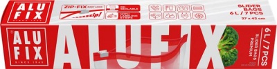 Vrecká na zips, 6 l, ALUFIX "Zipp Fix"