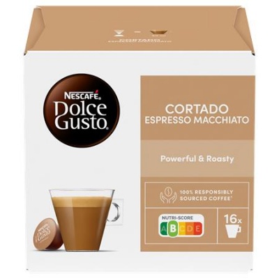 Kávové kapsule, 16 ks,  NESCAFÉ DOLCE GUSTO "Cortado Espresso Macchiato"