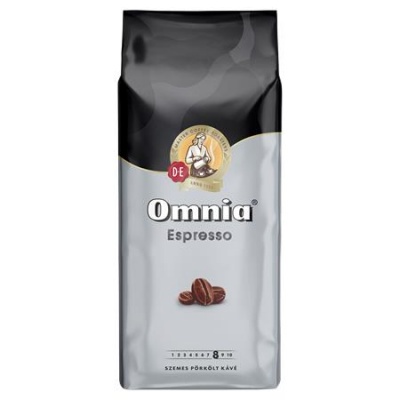 Káva, pražená, zrnková, talianske praženie, 1000 g, DOUWE EGBERTS „Omnia Espresso“