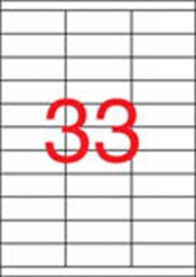 Etikety, univerzálne, 70x25,4 mm, APLI, 16500 etikiet/bal