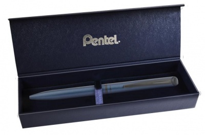 Gélové pero, 0,35 mm, otočné, telo pera: matná modrá, PENTEL "EnerGel BL-2507" modrá
