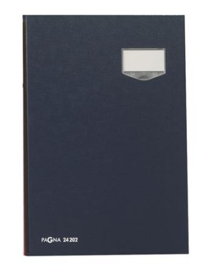 Podpisová kniha, A4, 20 priehradiek, kartón, PAGNA, modrá