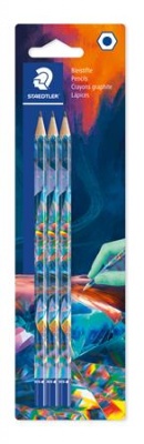 Grafitová ceruzka, sada, HB, šesťhranná, STAEDTLER "170 BK3-1", Multiverzum