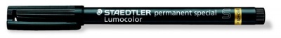 Permanentný popisovač, 0,4 mm, S, STAEDTLER "Lumocolor Special 319", čierny