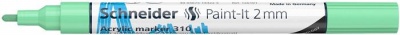 Akrylový popisovač, 2 mm, SCHNEIDER "Paint-It 310", pastelovo zelený