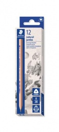 Grafitová ceruzka, 2B, trojhranná, hrubá, STAEDTLER "Noris® natural jumbo 119N"
