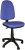 Kancelárska stolička, čalúnená, čierny podstavec, "Megane", modrá-čierna