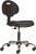 Pracovná stolička, antistatická , s operadlom, plastové sedadlo,  "1291", čierna