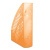 Zakladač, plastový, 70 mm, DONAU, priehľadná oranžová
