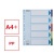 Register, plastový, A4 Maxi, 5 dielny, ESSELTE