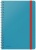 Špirálový zošit, B5, štvorčekový, 80 listov, LEITZ, "Cosy Soft Touch", pokojná modrá