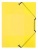 Doska s gumičkou, 15 mm, PP, A4, VIQUEL "Propyglass", žltá