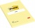 Samolepiaci bloček, 102x152 mm, 100 listov, linajkový, 3M POSTIT, žltý