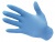 Ochranné rukavice, jednorazové, nitril, veľkosť: M, nepudrované, modré