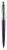 Guľôčkové pero, 0,8 mm, stláčací mechanizmus, fialové telo pera, PAX, modrá
