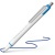 Guľôčkové pero, 0,7 mm, stláčací mechanizmus, SCHNEIDER "Slider Xite", modré