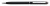 Guľôčkové pero, s light siam červeným krištáľom SWAROVSKI®,  13 cm, ART CRYSTELLA, čierna