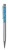 Guľôčkové pero, strieborné, vrch plnené aqua modrým SWAROVSKI® krištáľom, 14 cm, ART CRYSTELLA®