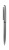 Guľôčkové pero, strieborná, "Oslo", s light siam červeným krištáľom SWAROVSKI®, 13 cm, ART CRYSTELLA®