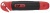 Univerzálny odlamovací nôž, 18 mm, s rezačkou na fóliu, WEDO "Safety", červená/čierna