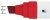 Popisovač na tabule, zrezaný hrot, 10 mm, NOBO "Glide", červená