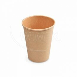 Papierový pohár (FSC Mix/PE) kraft Ø90mm 420ml `0,3L/12oz/L` [50 ks]  Wimex