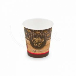 Papierový pohár (FSC Mix/PE) "Coffee to go" Ø73mm 200ml `0,18L/7oz/S` [50 ks]  Wimex
