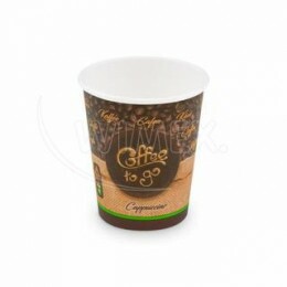 Papierový pohár (FSC Mix/PE) "Coffee to go" Ø80mm 280ml `0,2L/8oz/M` [50 ks]  Wimex