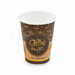 Papierový pohár (FSC Mix/PE) "Coffee to go" Ø90mm 420ml `0,3L/12oz/L` [50 ks]  Wimex